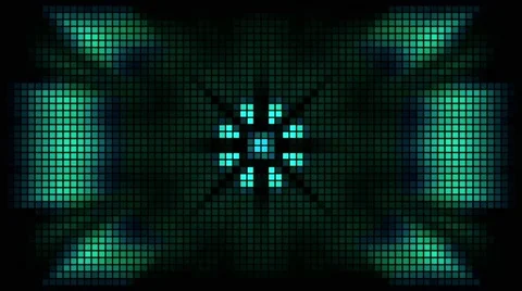 Blue Led Lights Stage Stock Footage 62977455