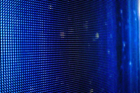 Blue led screen with white dots Stock Photos