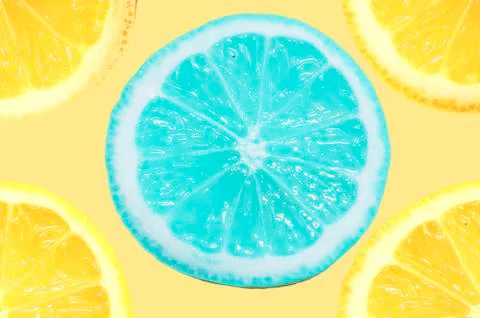 Blue Lemon Stock Photos