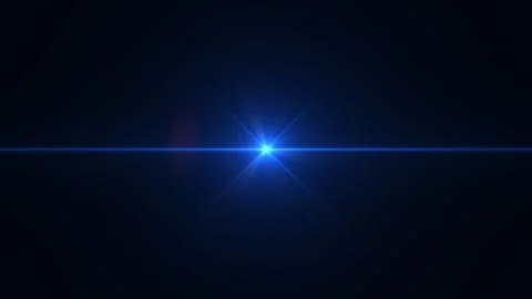 Blue Lens flare on black background. Lens flare in blue tone, 4K video. Stock Footage 272437087