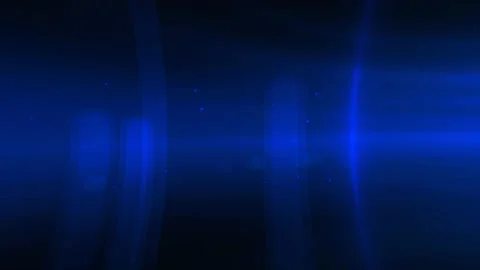 Blue lens flare effect on black background Stock Footage 203381977