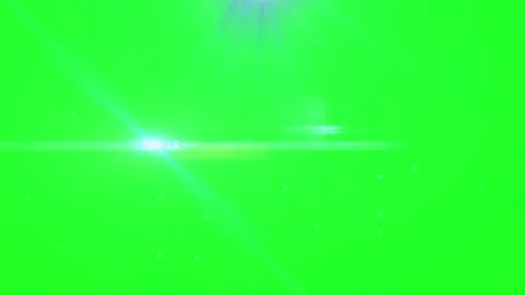 Blue lens flare light effect isolated on green screen background for video Vídeos de archivo 343807410