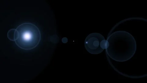 Blue Lens Flare Light Transition Horizontal Motion Background. Видео 332150104