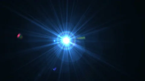 Blue lens flare ring orbs motion to righ... | Stock Video | Pond5