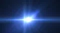 Blue Lens Flare Transition with Alpha HD Footage