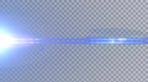 Blue Lense Flare Overlay Stockbeeldmateriaal 45907860