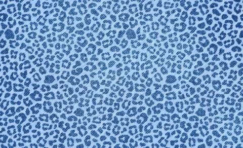 Blue Leopard Seamless Pattern with Diagonal Texture. Stock Illustration