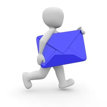 Blue letter Stock Illustration