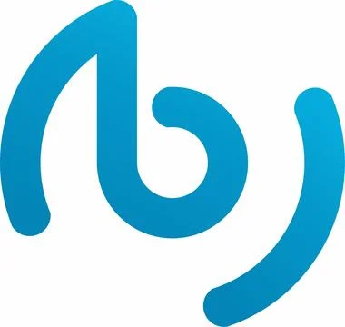 Blue letters B Stock Illustration