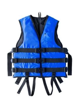 Blue life jacket Stock Photos
