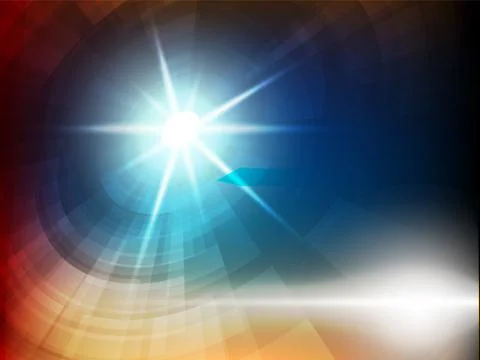 Blue light abstract on dark background.. Stock Illustration