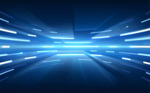 Blue light abstract lines background Stock Illustration