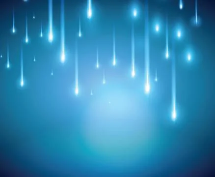 Blue Light and Blurred halation colored shooting star background vector Stock Illustration