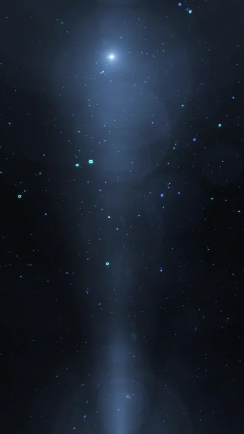 Blue Light and Particles Stock Footage 341409521