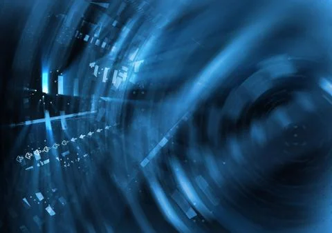 Blue light and stripes Stock Illustration