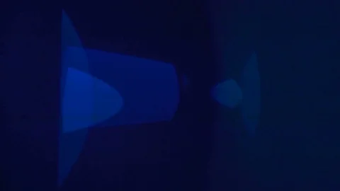 The blue light on the background of dark. anamorphic lens flare Stock Footage 81013535