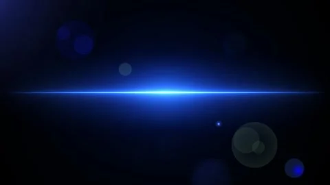 Blue Light Beam Lens Flare Animation with Cinematic Glow and Light Streak Stock Footage 345977148