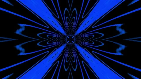 Blue Light Beam Perspective Grid Motion Stockbeeldmateriaal 348863887