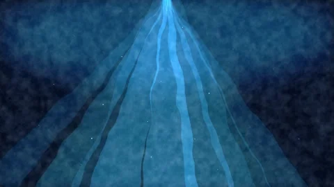 Blue light beam water stream texture pattern loop animation background Stock Footage 347940748