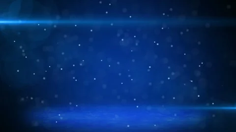 Blue light beams and particles loopable background Stock Footage 11402405