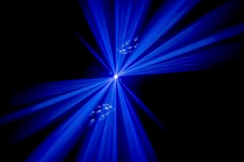 Blue light beams Stock Photos