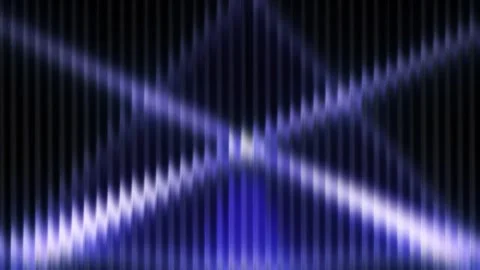 Blue light beams shape reflection on textured background Stock Footage 328034089
