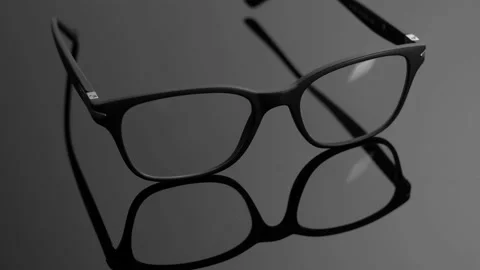 Blue light blocking glasses for filtering blue light from the computer. Stock Footage 150556460