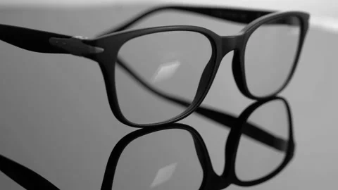 Blue light blocking glasses for filtering blue light from the computer. Stock Footage 150556464