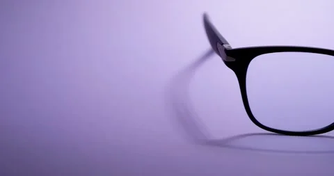 Blue light blocking glasses for filtering blue light from the computer. Stock Footage 150566109