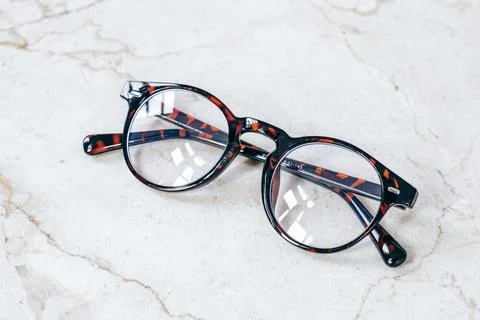 Blue light blocking screen glasses Stock Photos