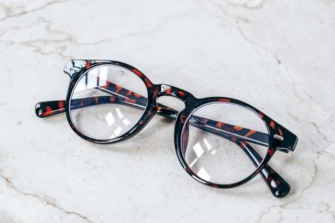 Blue light blocking screen glasses Stock Photos