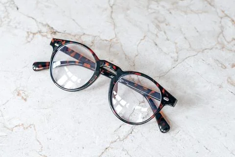 Blue light blocking screen glasses Stock Photos