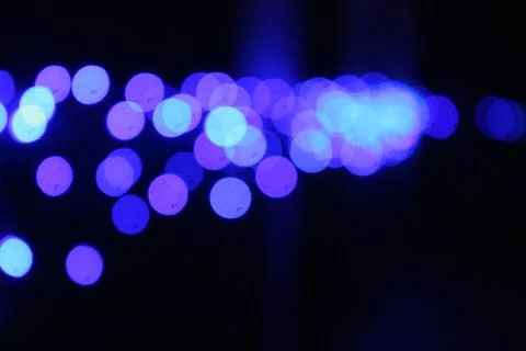 Blue Light Bokeh Stock Photos