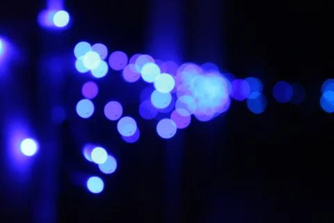 Blue Light Bokeh Stock Photos