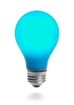 Blue Light Bulb Stock Photos