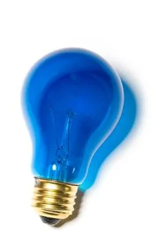 Blue Light Bulb Stock Photos