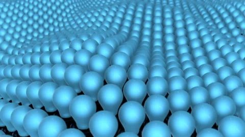Blue Light Bulbs Stock Footage 170537841