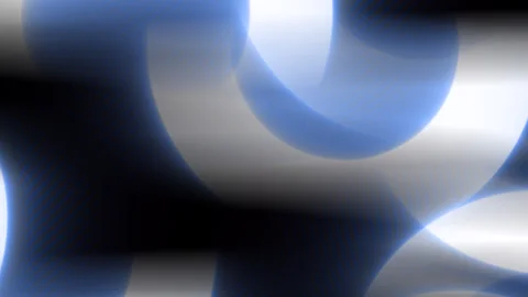 Blue Light Circles Rotation Surface Loop Neon Motion Abstract Background Stock Footage 209889819