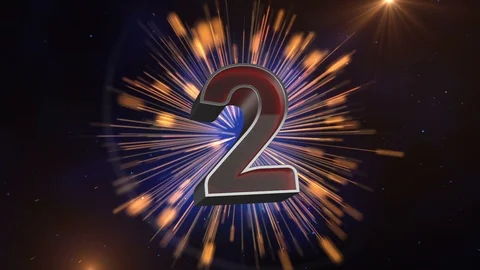 Blue light countdown Stock Footage 98483000