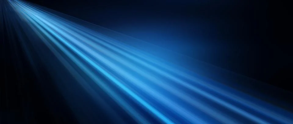 Blue light in the darkness Illustrazione stock