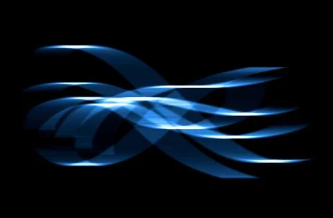 Blue light effect with on black background Stock Photos