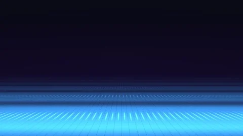 Blue light forms an abstract pattern on a dark backdrop Stock Footage 338300893