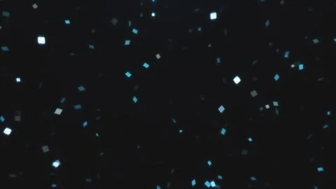 Blue light glowing confetti background. Video stock 284176087