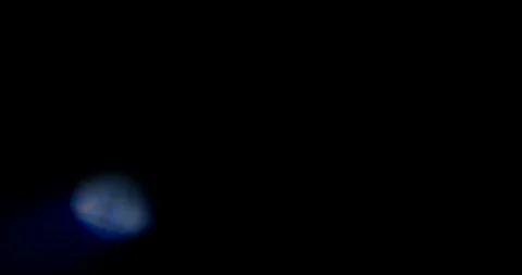 Blue Light Leaks on Black Background. Overlay. Transition. Video Color Filters Stock Footage 121509186