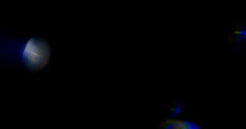 Blue Light Leaks on Black Background. Overlay. Transition. Video Color Filters Stock Footage 121509385