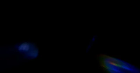 Blue Light Leaks on Black Background. Overlay. Transition. Video Color Filters Stock Footage 121509457