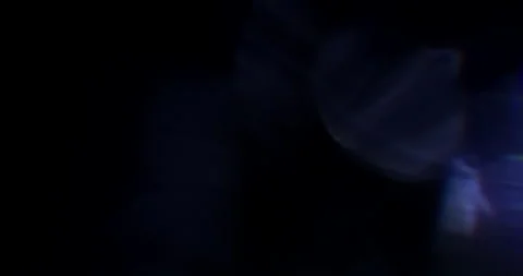 Blue Light Leaks on Black Background. Overlay. Transition. Video Color Filters Stock Footage 138643624
