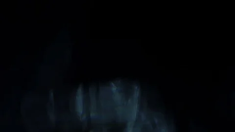 Blue light leaks with reclections Stock Footage 85435641