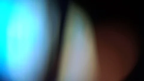 Blue light leaks with reflections Stock Footage 85435889