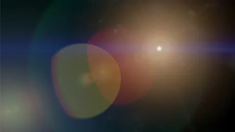 Blue light lens flare graphic material (lens flare, light, light leak) Stock Footage 187040839